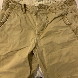 Mens Abercrombie Khaki shorts - worn only once